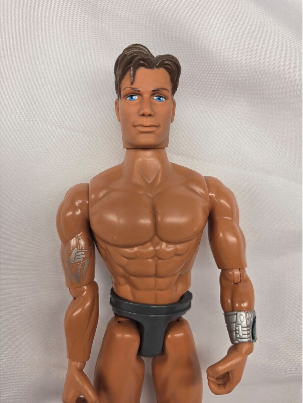 1998 Mattel Max Steel 12" Articulated Action Figure Doll Nude No Accessories